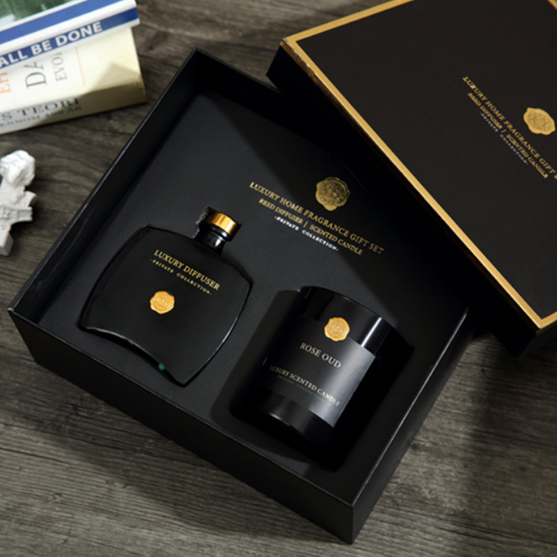 Deluxe Boxed Aromatherapy Set Soy Wax Aromatherapy Private Label Candle