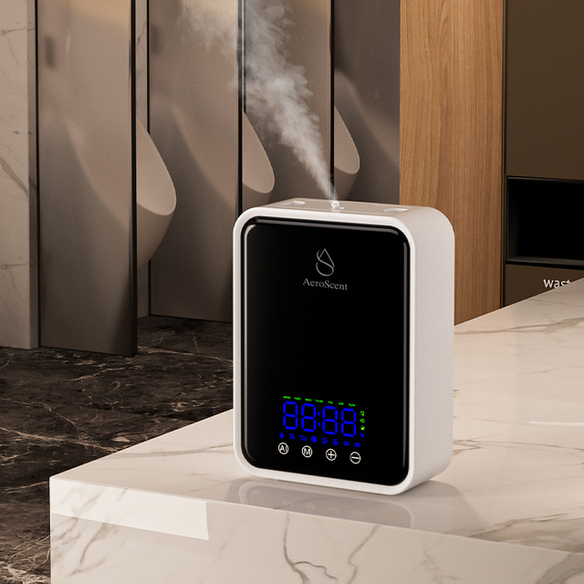 Mesin Aroma Elektrik Kawalan Wifi AeroScent Minyak Pati Tanpa Air Hotel Mesin Aroma Desktop Rumah yang dipasang di dinding